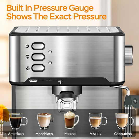 20-Bar Professional Espresso Machine